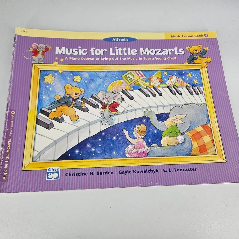 Alfred Music for Little Mozart Piano Learning Prep Level 4 Lesson Recital Lot 2